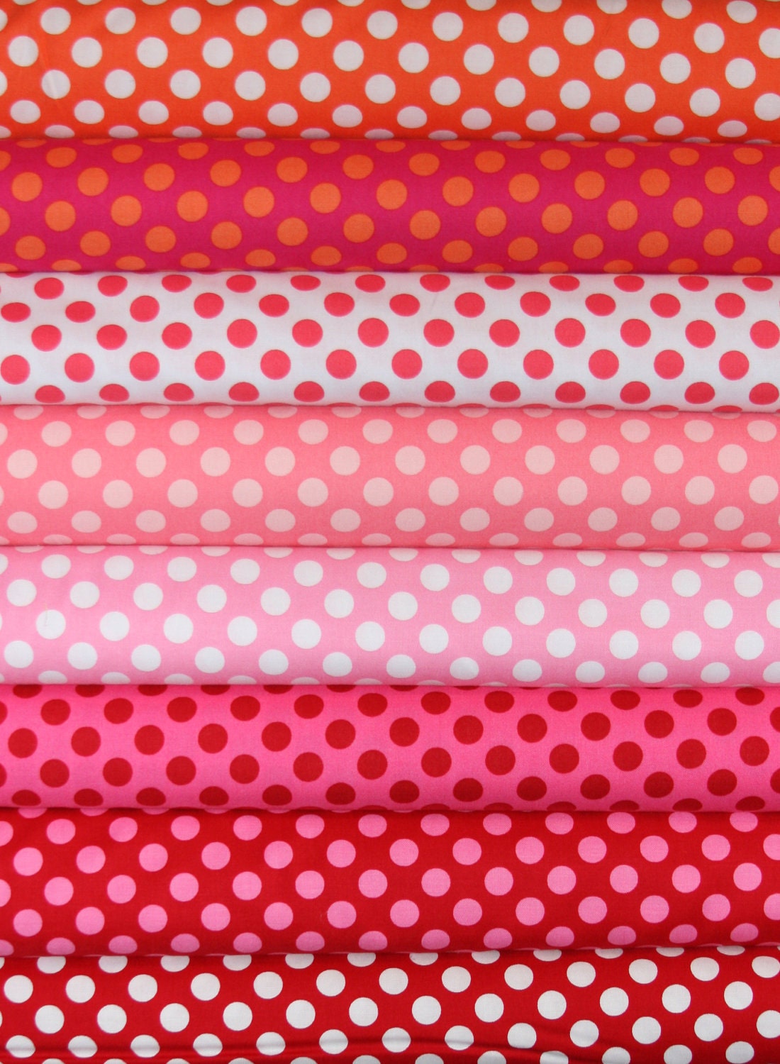 8 Fat Quarters Ta Dot  Polka Dot  Fabric by Michael Miller Designer Fabric