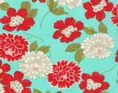 Vintage Modern  by Bonnie and Camille -  Floral Cotton Blossom Sky , Moda Designer Fabric