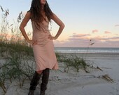 Below Knee Slip Dress (locally milled organic tissue cotton)
