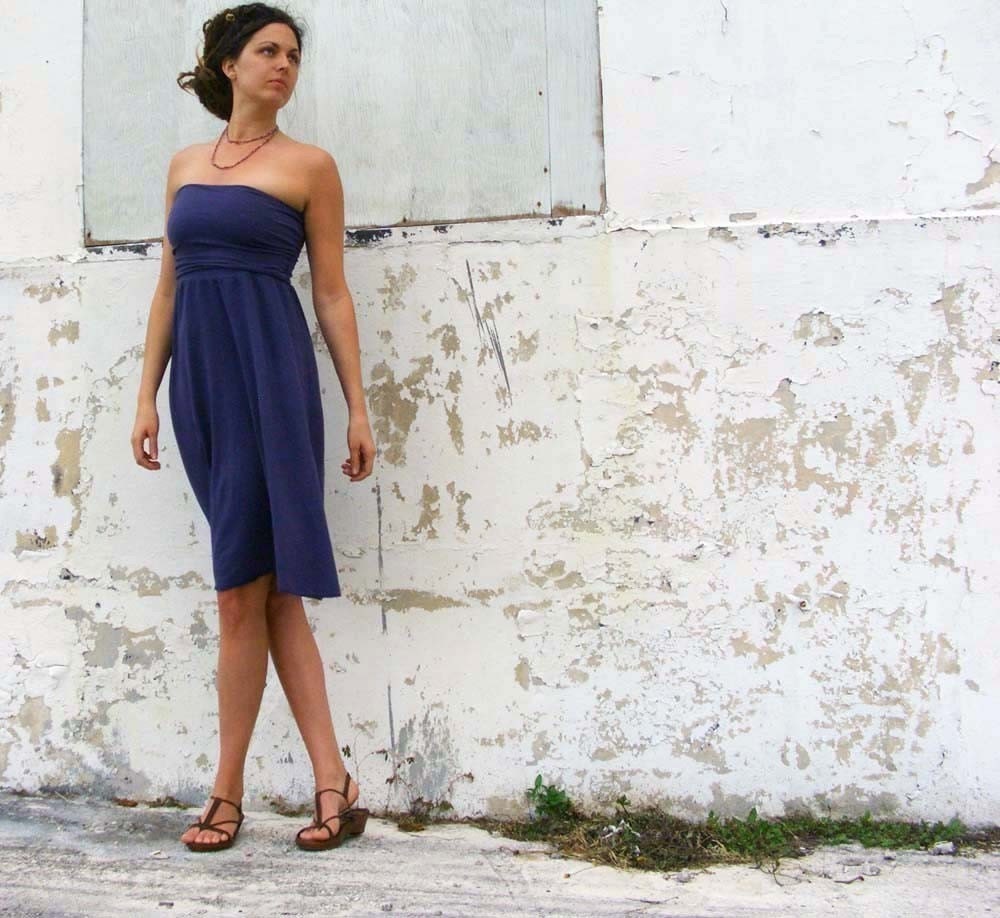 Organic Clothing - Below Knee Wanderer Love Me 2 Times Dress/Skirt (hemp/organic cotton)