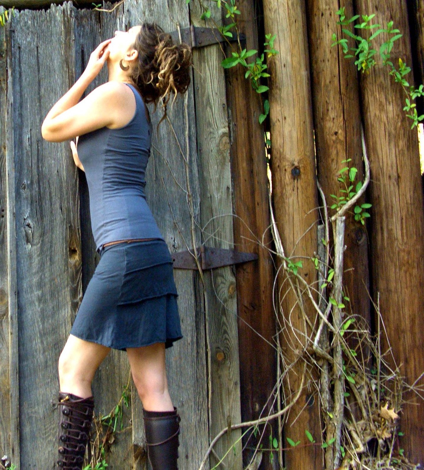 The Ruffle Butt Mini Skort (hemp/organic cottonknit)