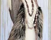 Faux Fur and Woollen vest