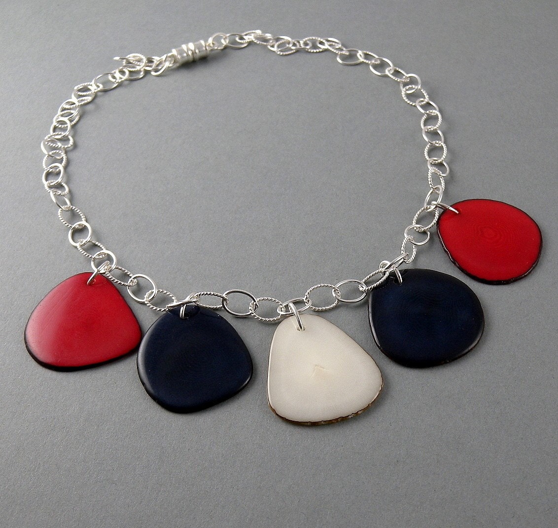Nautical Eco Friendly Tagua Necklace with Free Shipping