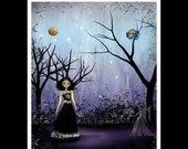 50%SALE - Zodiac Goth Girl 8x10 Art Print ---  VIRGO