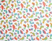 1960's Bright Bird Fabric