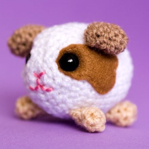 Amigurumi White and Brown Guinea-Pig