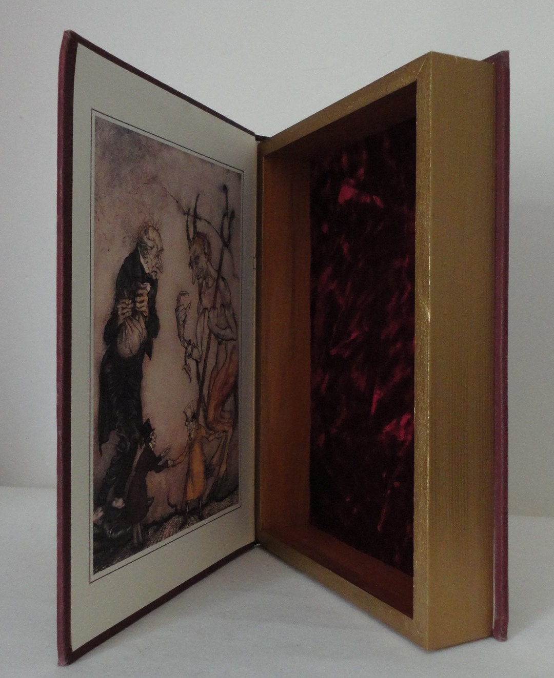 Hollow Book Applied Business Law Keepsake Box from Vintage Book Cover Good vs Evil Money Groomsman Wedding Party Favor Gift