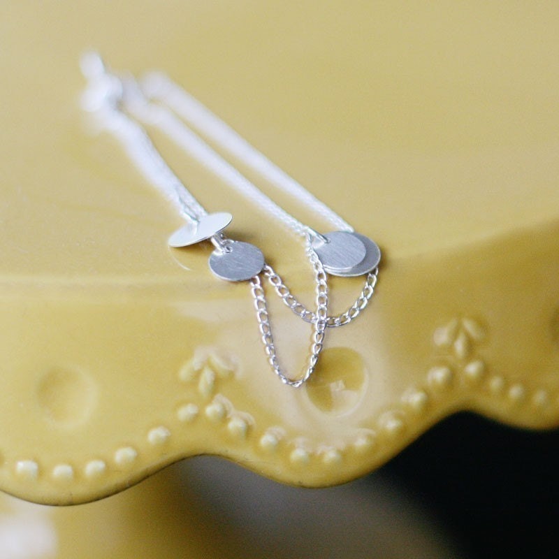 bellissima - brushed silver coin bracelet by elephantine