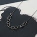 thelma - oxidized silver chain necklace by elephantine