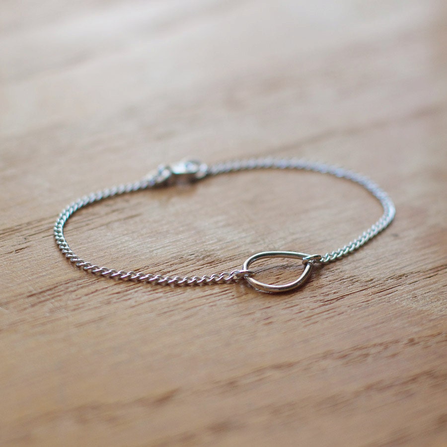 the year of wonder - silver teardrop bracelet by elephantine