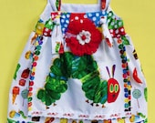 Very Hungry Caterpillar Apron Knot  Dress