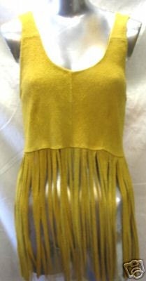 Artisan made Hippie Style Deerskin Shirt With Extra Long Fringe Retro Woodstock Handmade by Debbie Leather