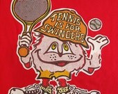 Vintage 1970s TENNIS is for SWINGERS Tee Tshirt Medium