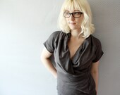 Made To Order // Bamboo Cowl Top / by Replicca / size XXL / lightweight jersey // your choice of colour