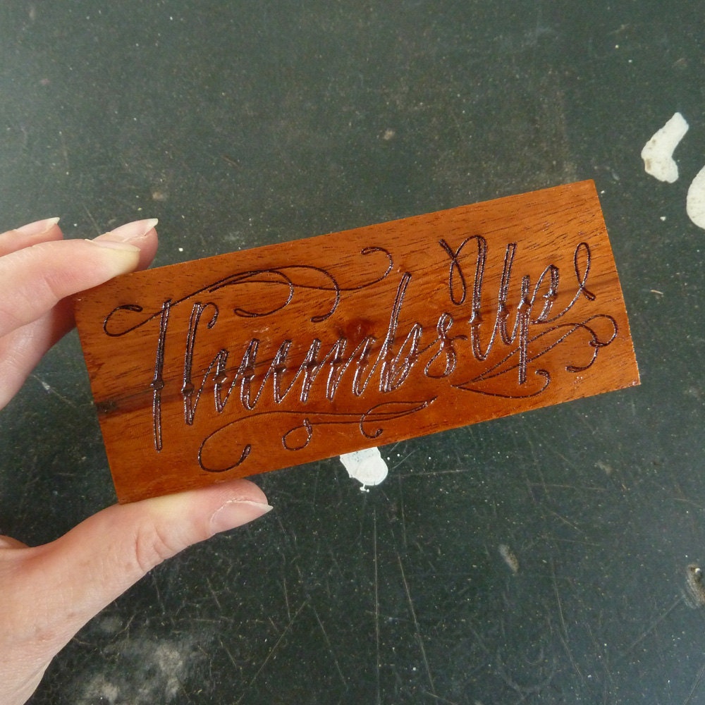 Thumbs Up wood sign