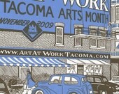 ART AT WORK Original letterpress poster
