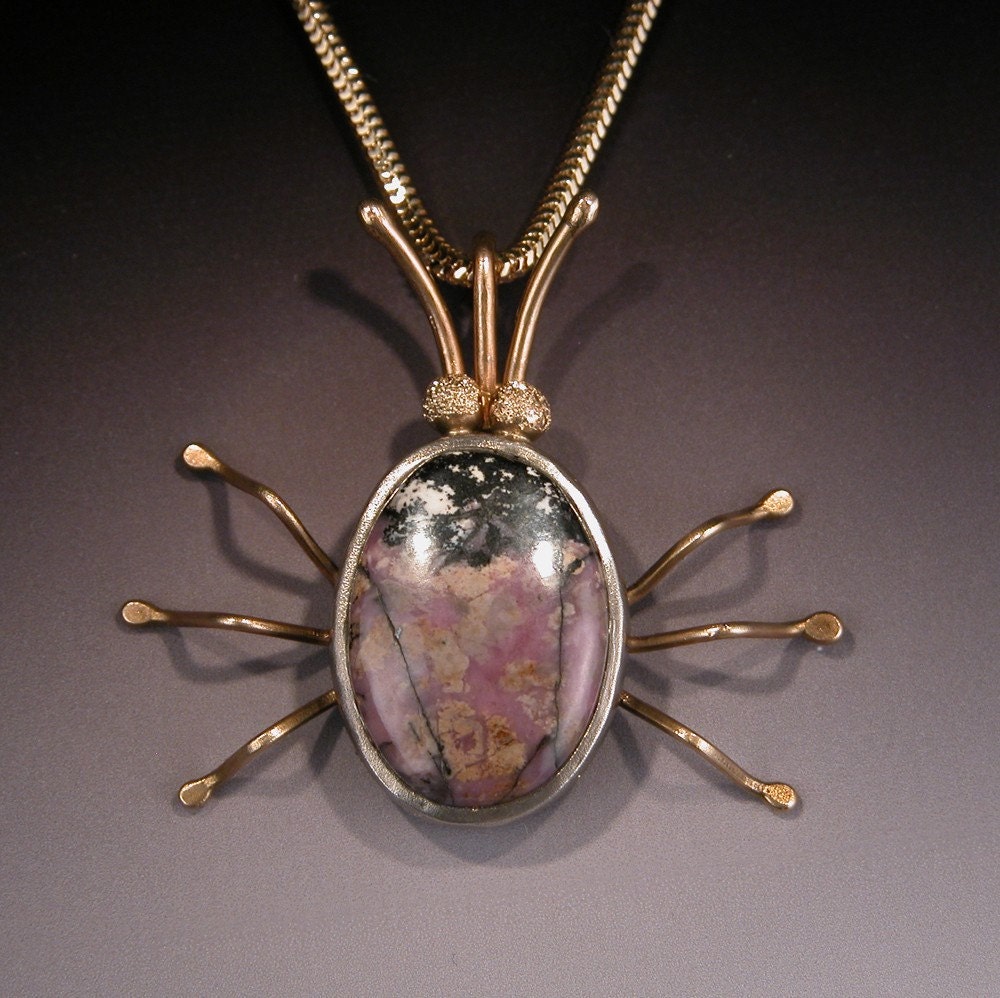 Pendant in Sterling Silver and 18 karat Gold BUGSY