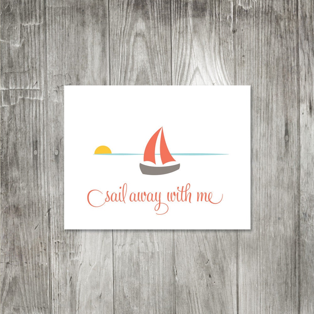 Sail Away With Me Greeting Card
