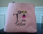 Personalized Ballet Bag Tote Pink Girly Dance