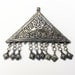Vintage Baluchi Pendant: Afghanistan, Taweez Triangle with Dangles, 58