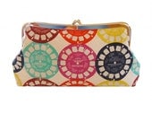 Clutch purse with viewfinder slides
