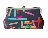 Washi tape clutch purse