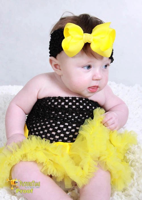 Sale.......Ready to ship Yellow  Petti Skirt fits Nb to 14m year old child