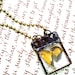 Moth Wings Necklace, Butterfly Wing Jewelry, Soldered Specimen Charm, Wing Necklace, Specimen Jewelry, Moth Charm