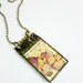 Hydrangea Pressed Flower Necklace, Stained Glass Flower Pendant, Soldered Hydrangea Necklace, Dried Flower Jewelry, Gifts for Her