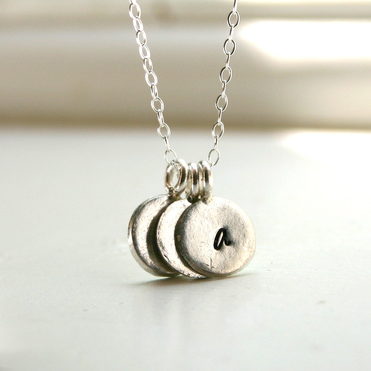 Mothers Personalized necklace - 3 Three initial necklace