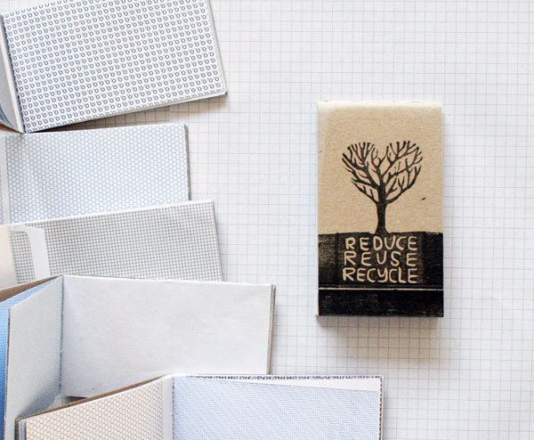 Recycled Paper Notebooks - Set of 3