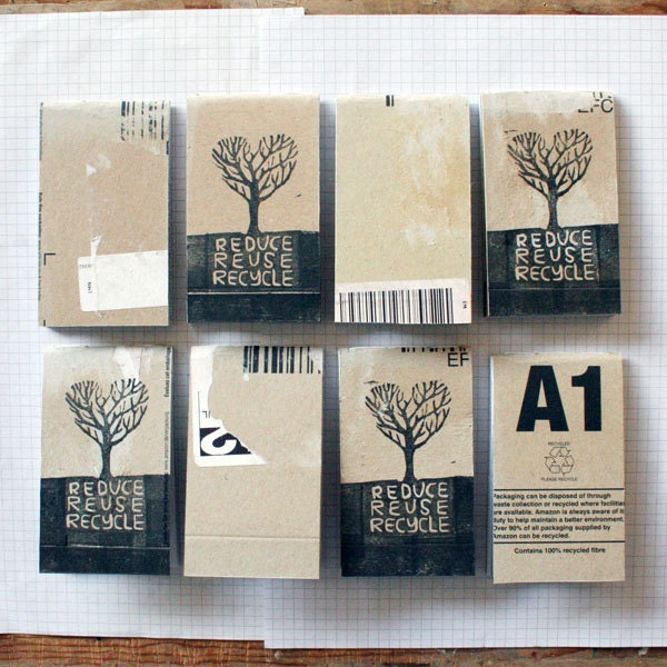 Set of 3 Recycled Paper Notebooks