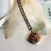 butterfly. locket necklace. brass ox