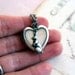 rabbit. locket necklace. silver ox
