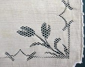 Vintage Napkins - Five Beige Woven - Unique