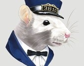 Rat print 5x7