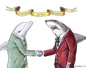 Everyone Serves A Porpoise print 8x10