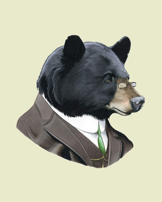 Black Bear print 8x10