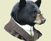 Black Bear art print 5x7