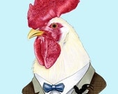 Rooster print 8x10