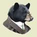 Black Bear art print 5x7