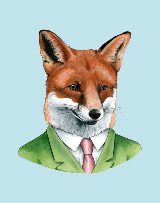 Red Fox print 11x14