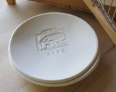 housewarming gift, jewelry holder, ring dish,  HOME tiny text bowl with milagro house, new house, neighbor, moving gift,  by Paloma's Nest
