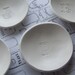 ring holder, jewelry dish, monogram tiny text bowl custom in any initial letter - personalized dish by Paloma's Nest