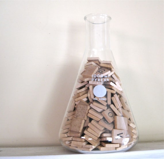 Vintage Laboratory Flask - Large Lab Glass