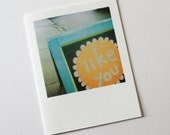 i like you polaroid card