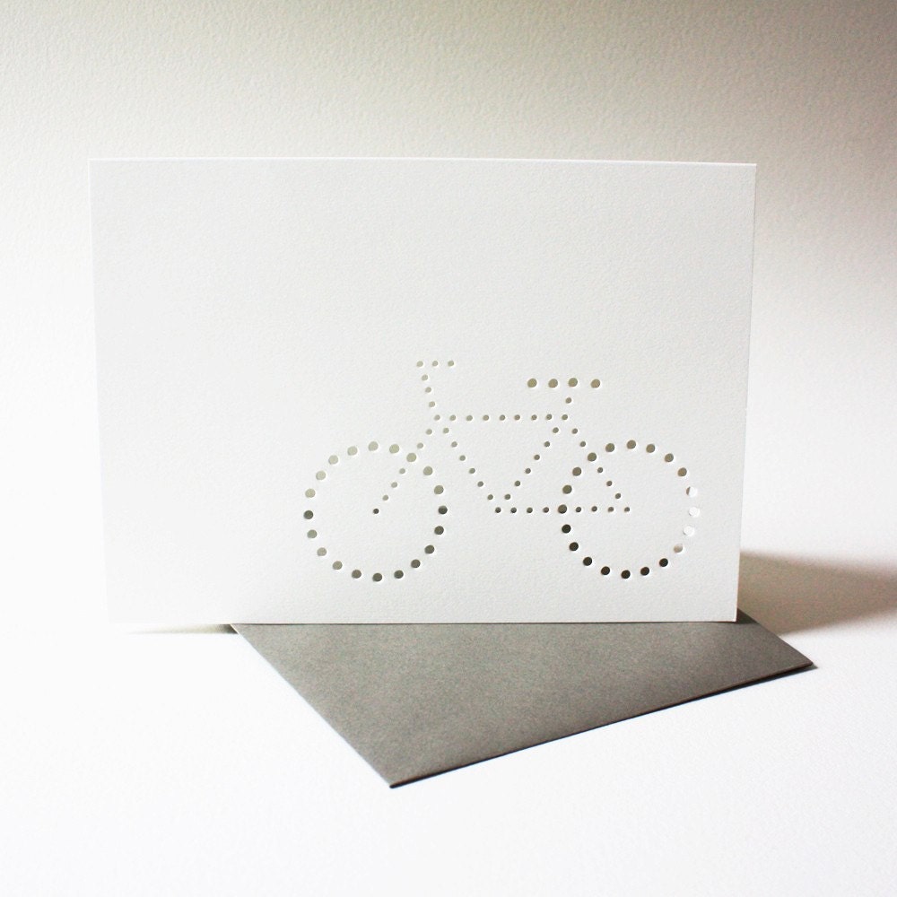 bike card ... set of 3 blank cards