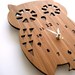 Buddy Owl Bamboo Wall Clock