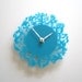 Modern Wall Clock - It's my forest - Turquoise acrylic