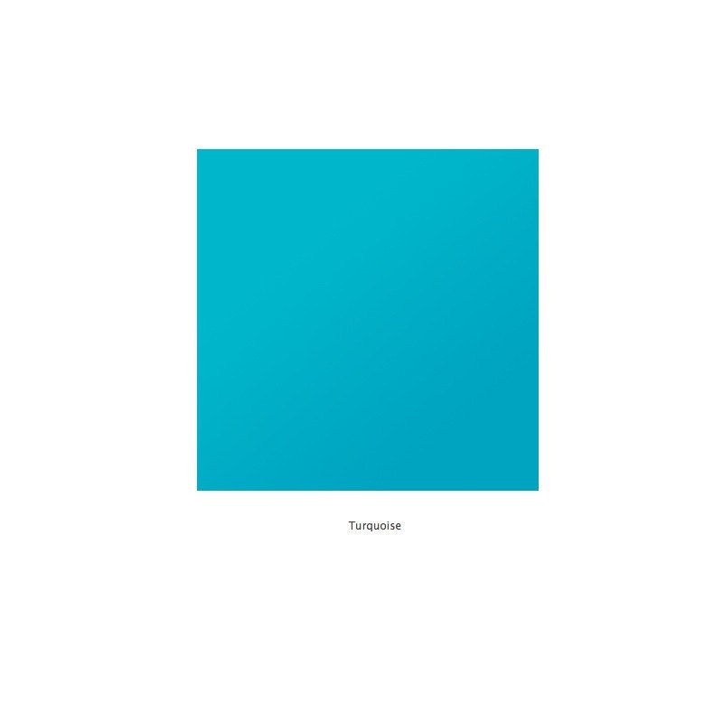 Modern Wall Clock - It's my forest - Turquoise acrylic